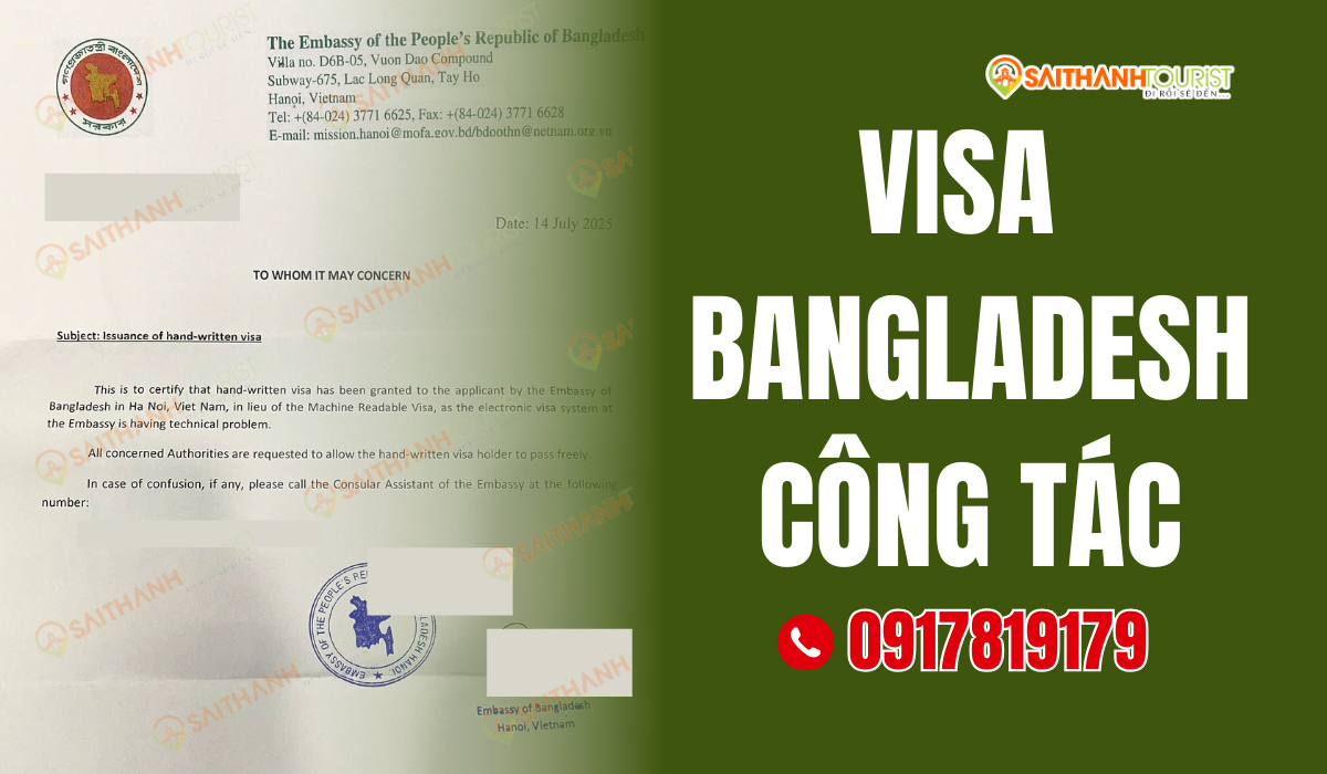 Visa Bangladesh công tác – Dịch vụ làm visa nhanh chóng tại Sài Thành Tourist