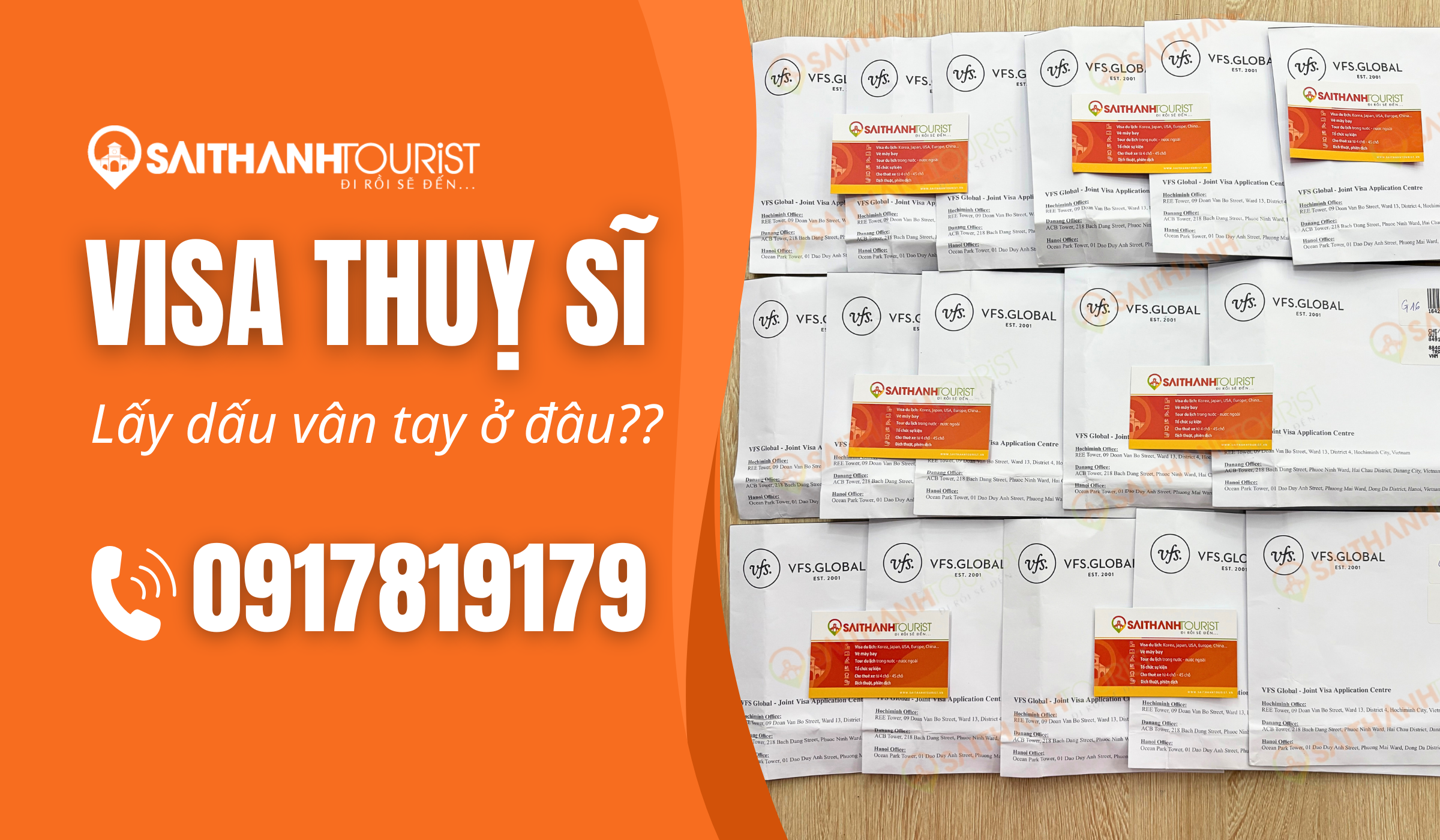 Nộp hồ sơ xin visa Thụy Sĩ và lấy dấu vân tay tại VFS Global