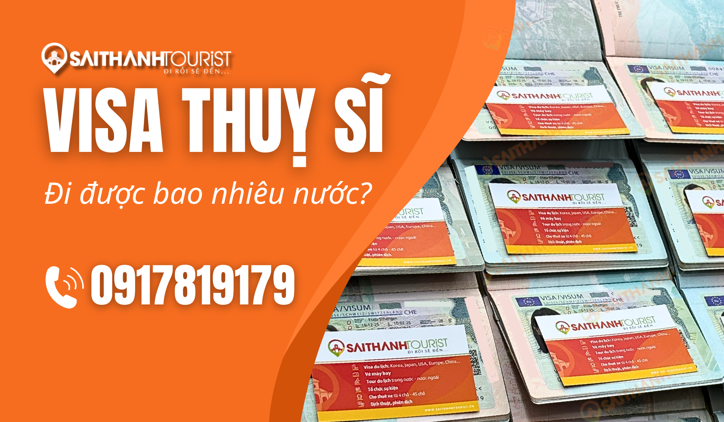 Visa Thụy Sĩ đi được bao nhiêu nước Schengen - Sài Thành Tourist