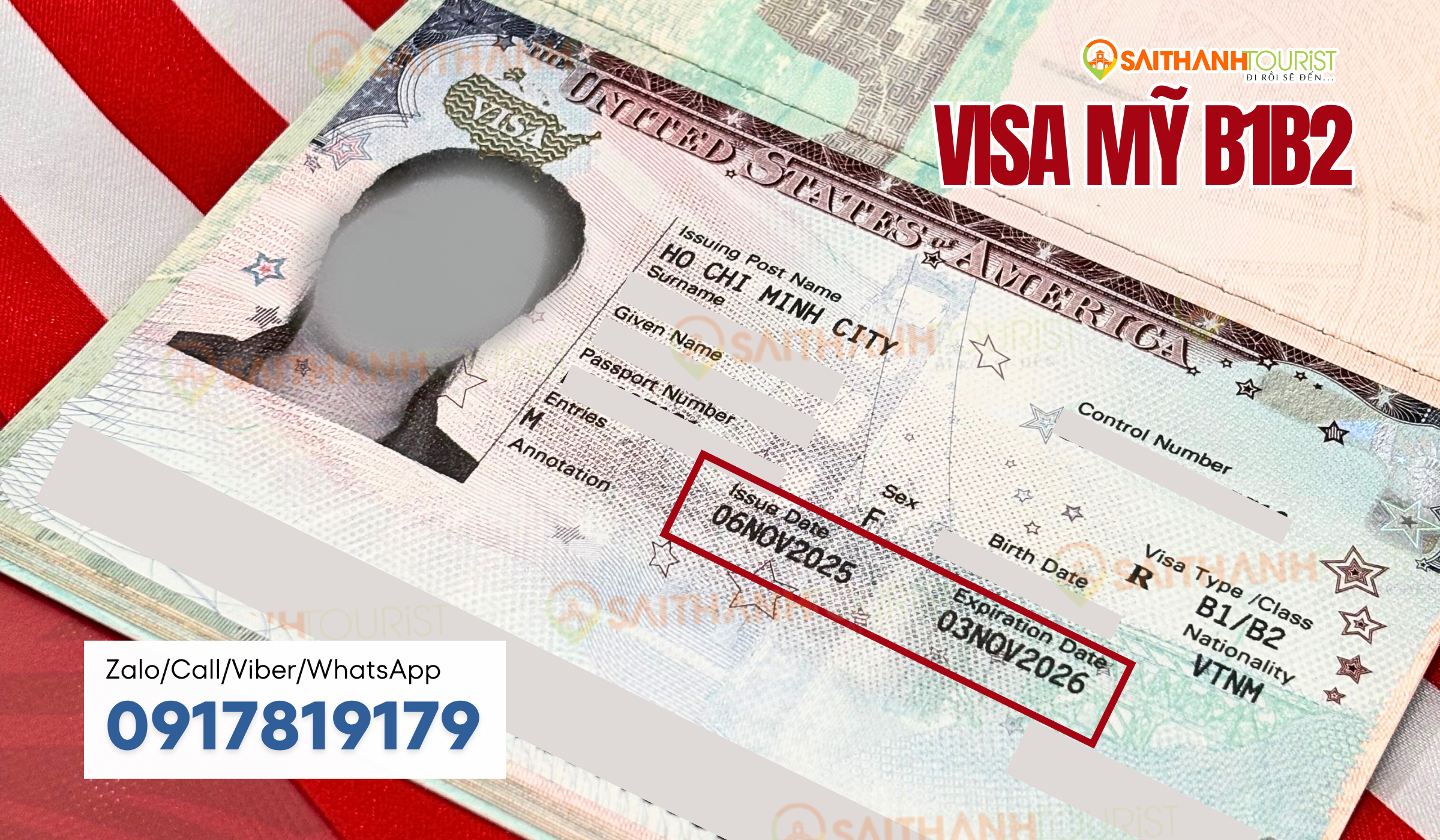Dịch vụ làm visa Mỹ uy tín bao đậu 2025 - Sài Thành Tourist