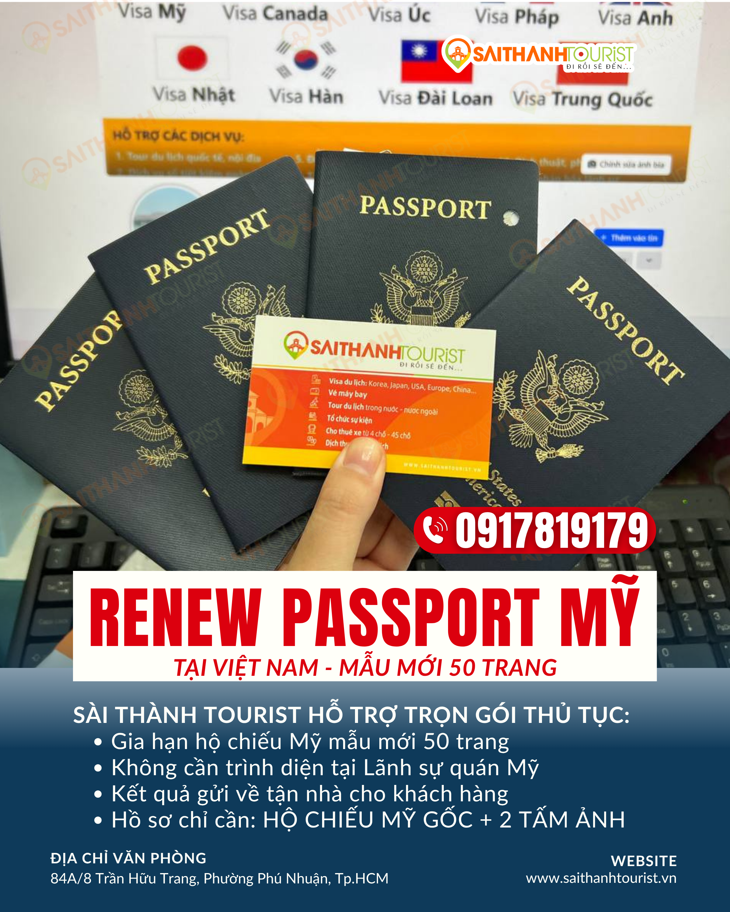 Gia hạn hộ chiếu Mỹ và dịch vụ visa Mỹ tại Việt Nam – Sài Thành Tourist
