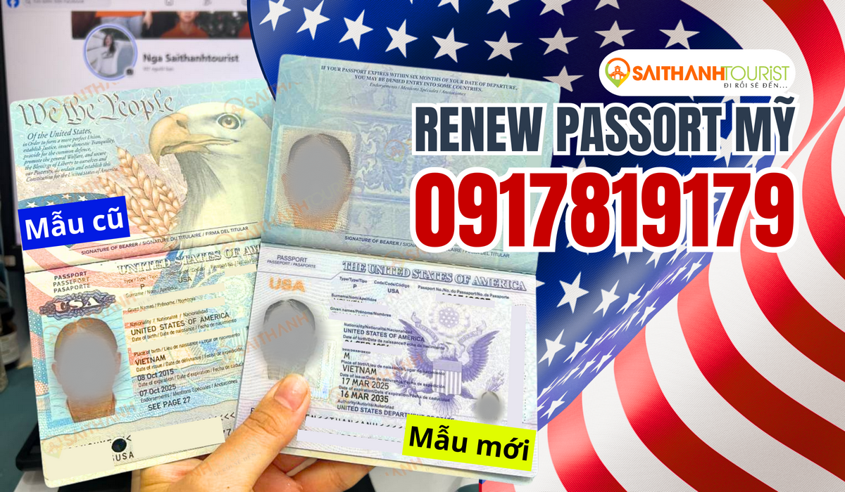 So sánh hộ chiếu Mỹ mẫu cũ và mẫu mới Next Generation Passport