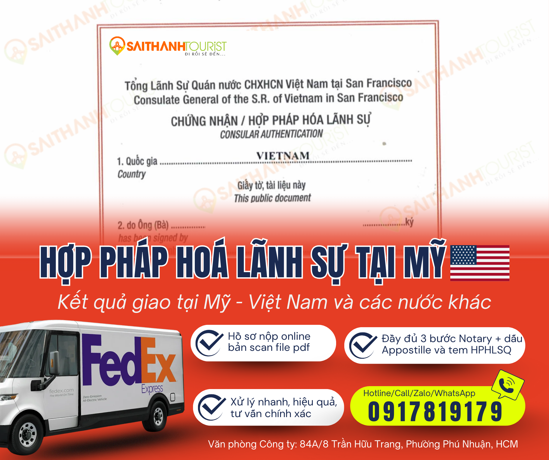 Hợp pháp hoá lãnh sự tại Mỹ