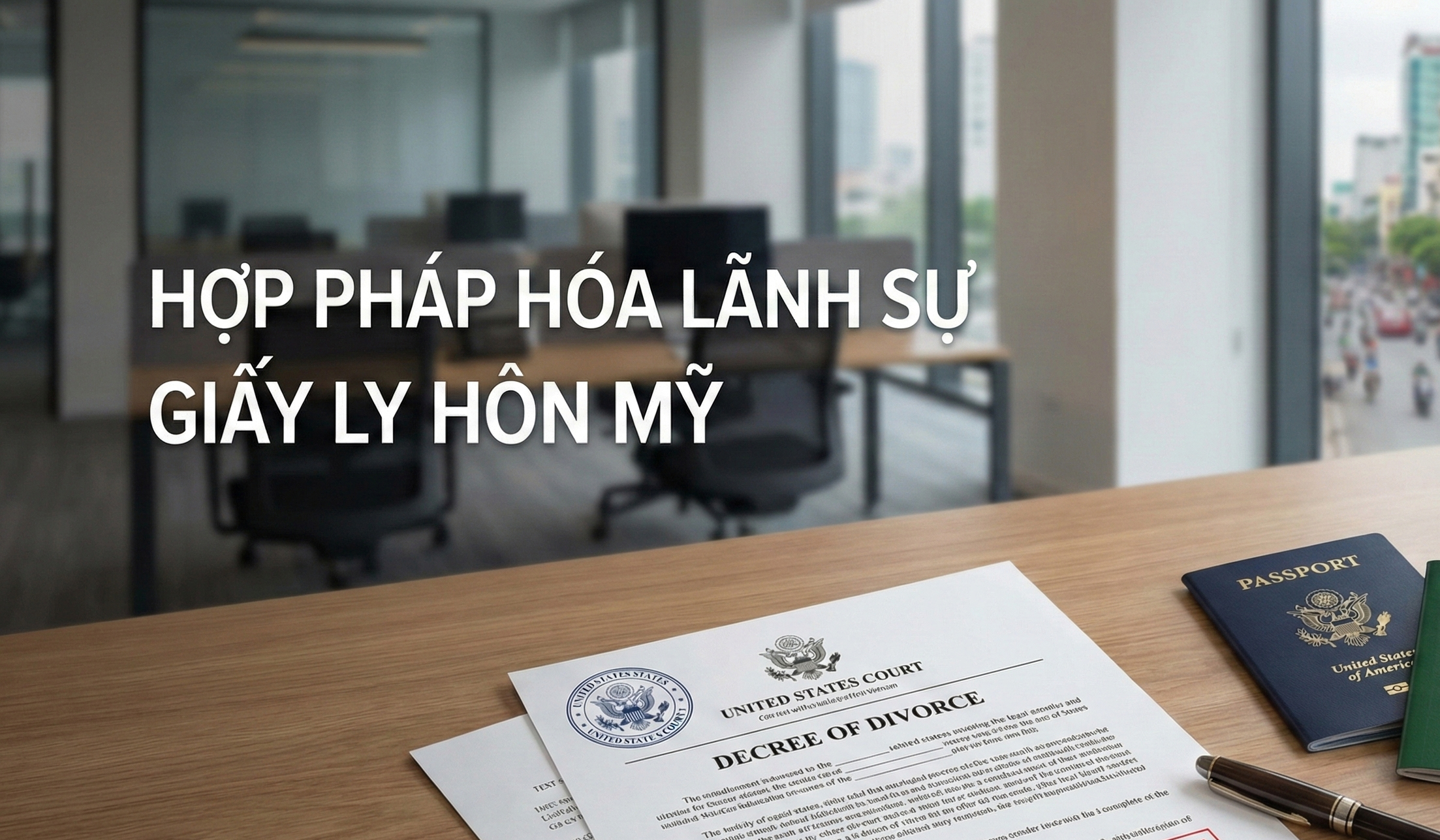 Hợp pháp hoá lãnh sự giấy ly hôn Mỹ