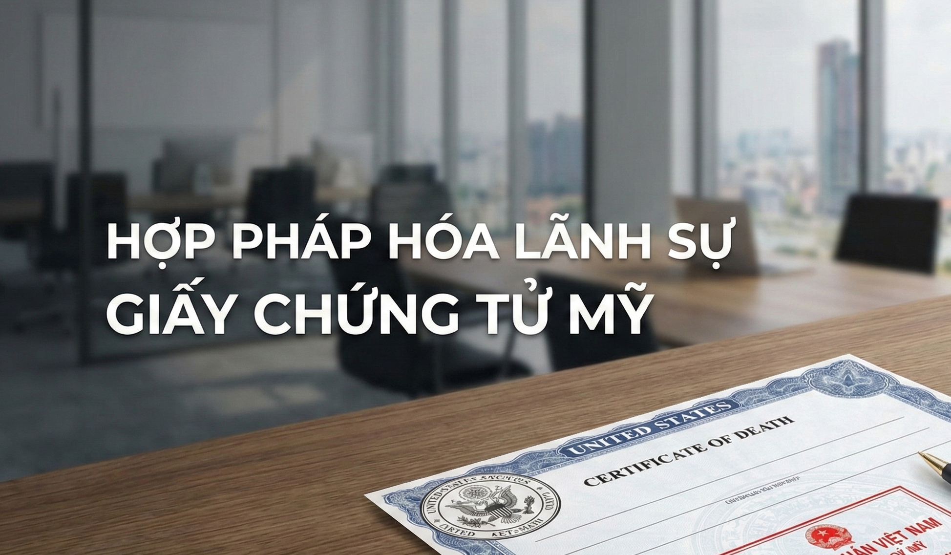 Hợp pháp hoá lãnh sự Mỹ giấy chứng tử 
