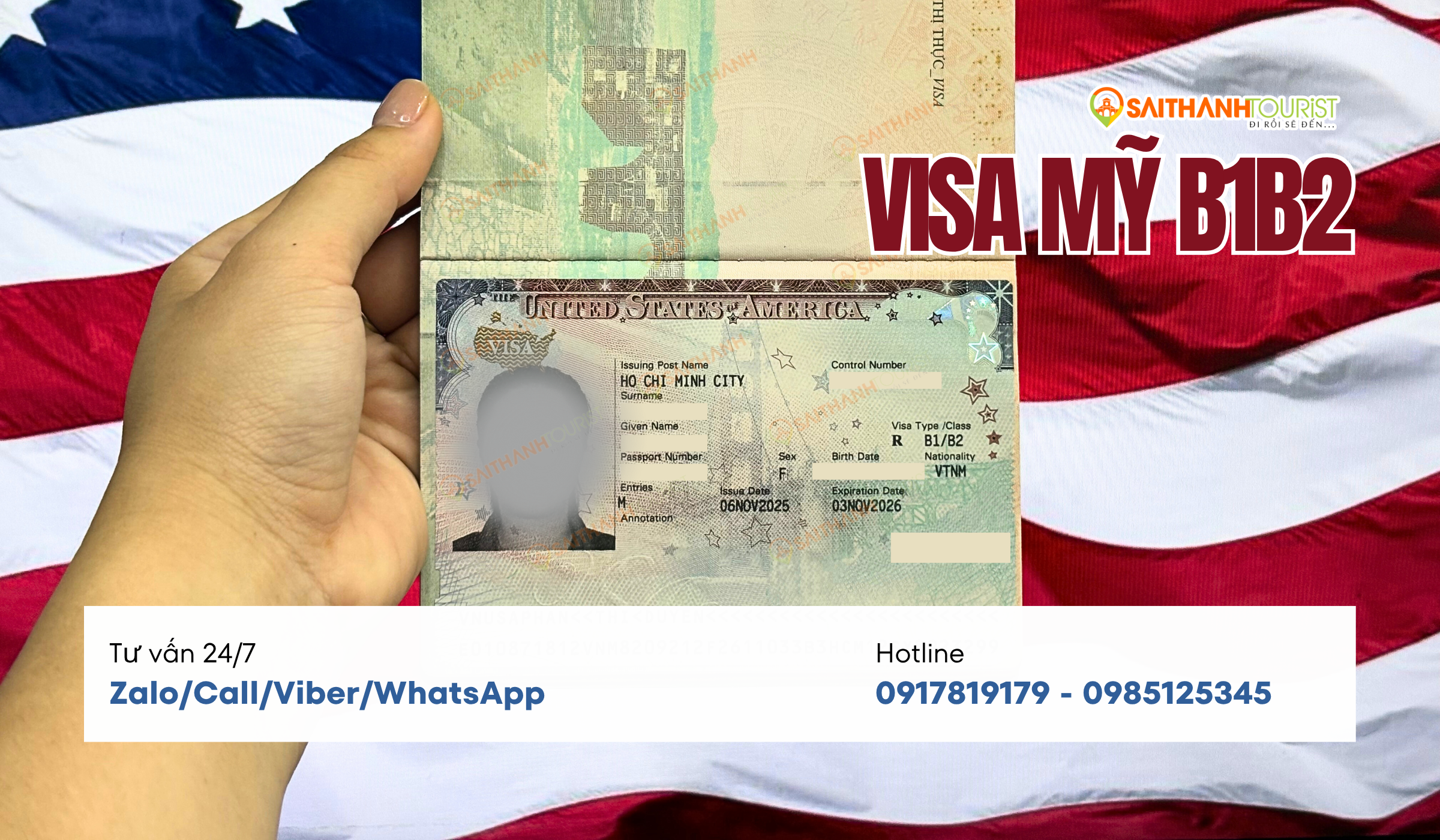 Kết quả đậu visa du lịch Mỹ B1/B2 cho trẻ em và gia đình