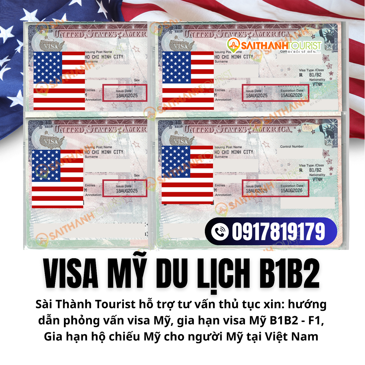 Visa Mỹ du lịch B1/B2