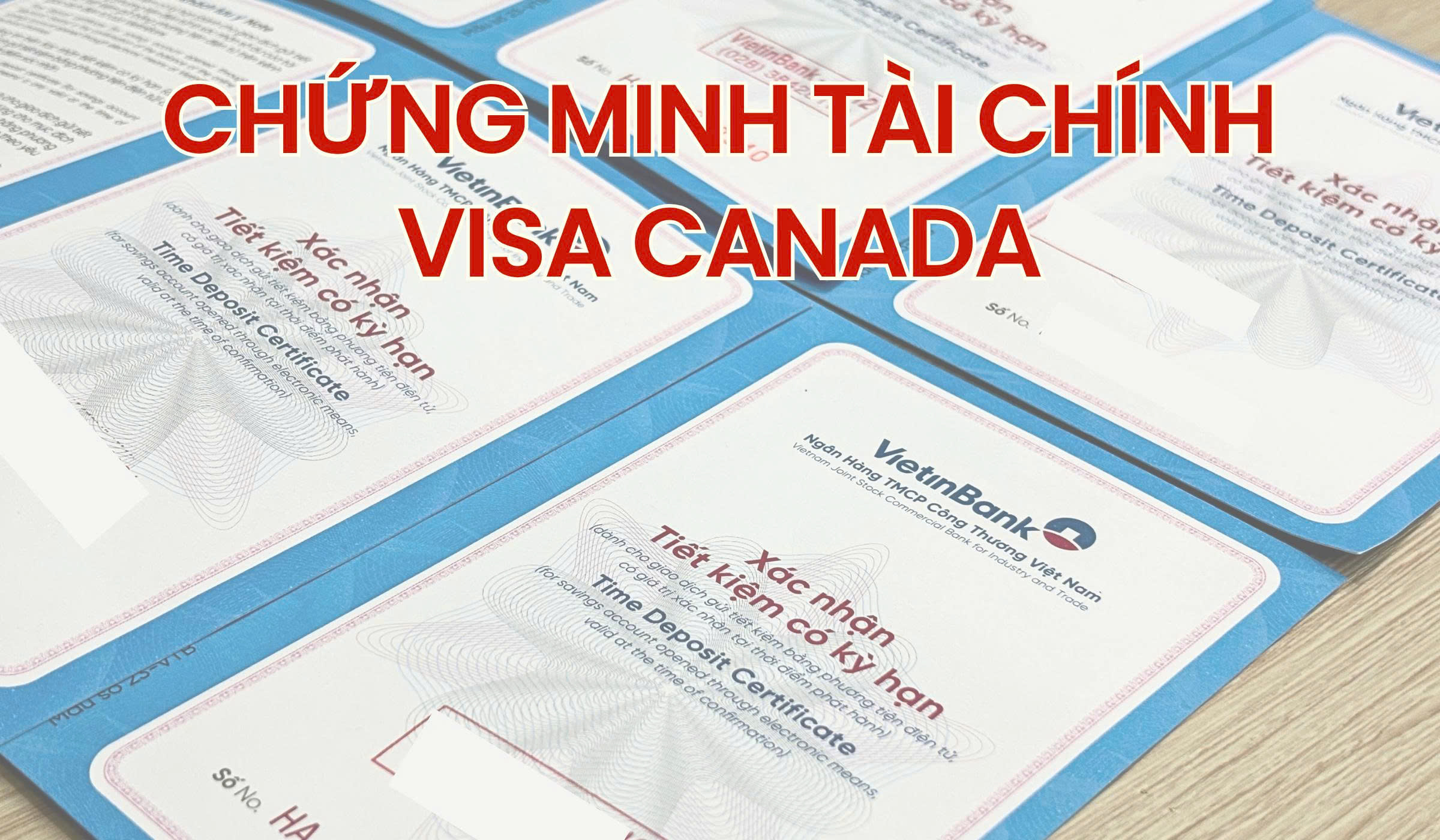 Chứng minh tài chính Visa Canada