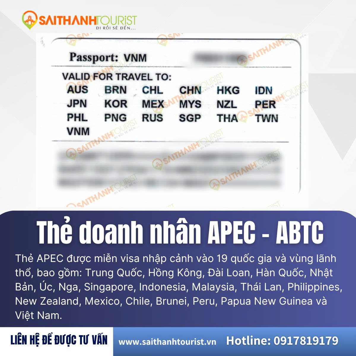 Sài Thành Tourist – đơn vị uy tín hỗ trợ làm thẻ APEC trọn gói cho doanh nhân