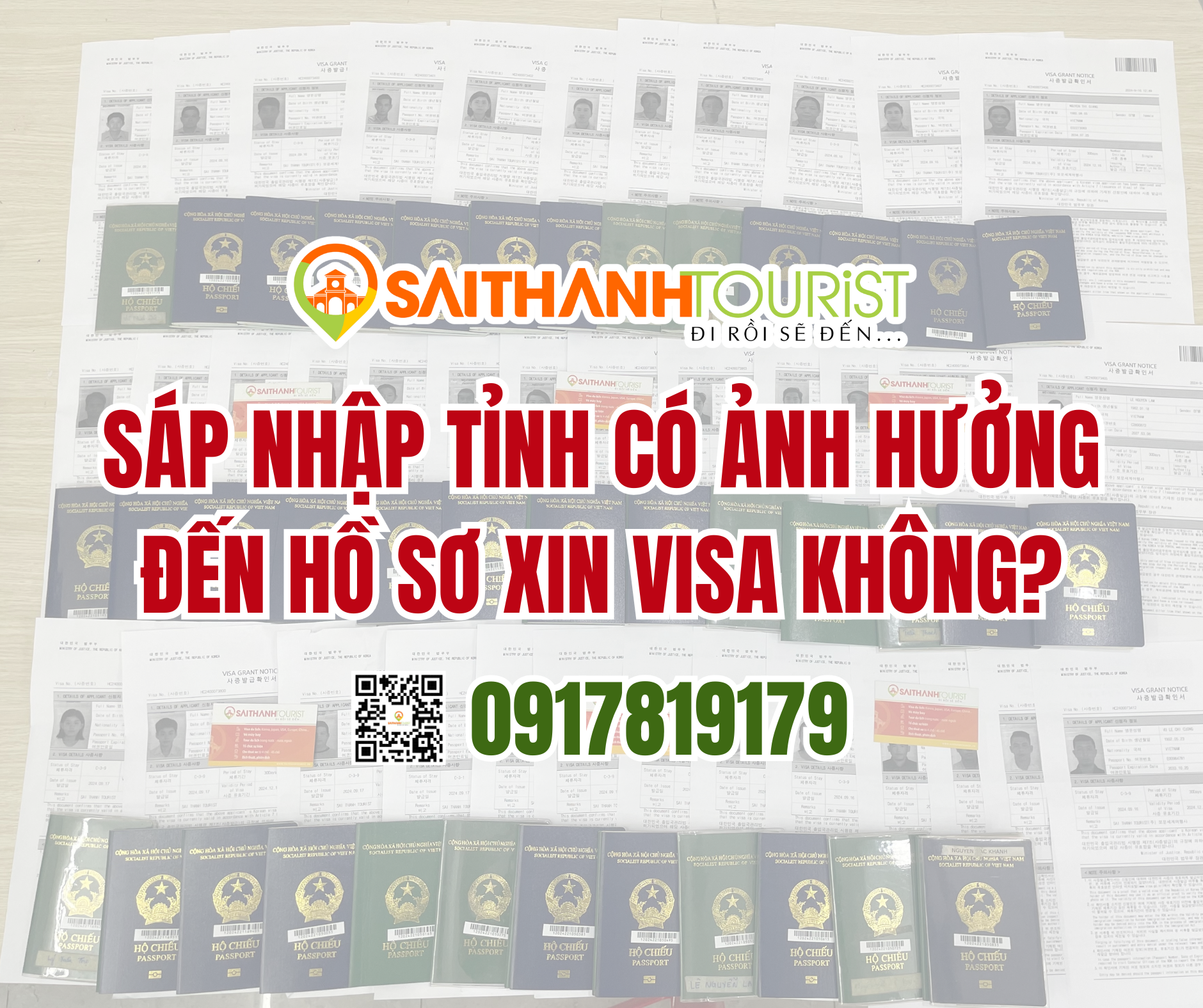 sáp nhập tỉnh có ảnh hưởng đến hồ sơ xin visa không?