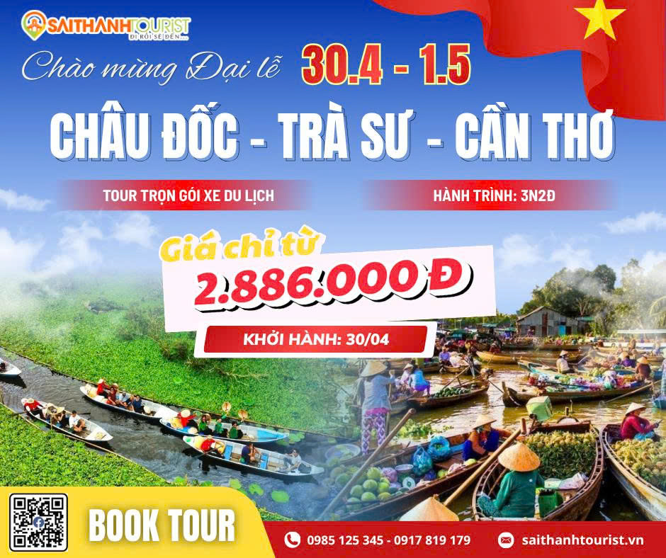 Tour Châu Đốc Trà Sư Cần Thơ