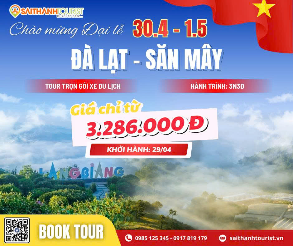 Tour Đà Lạt Thiên đường săn mây