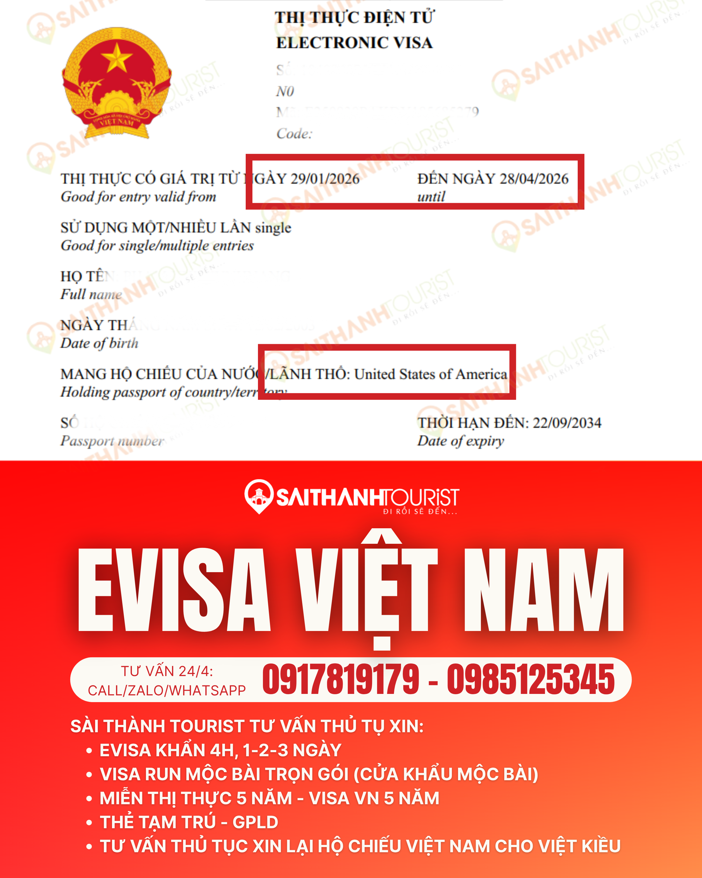 Dịch vụ Evisa Việt Nam uy tín – Xin visa điện tử nhanh, hợp pháp – Sài Thành Tourist
