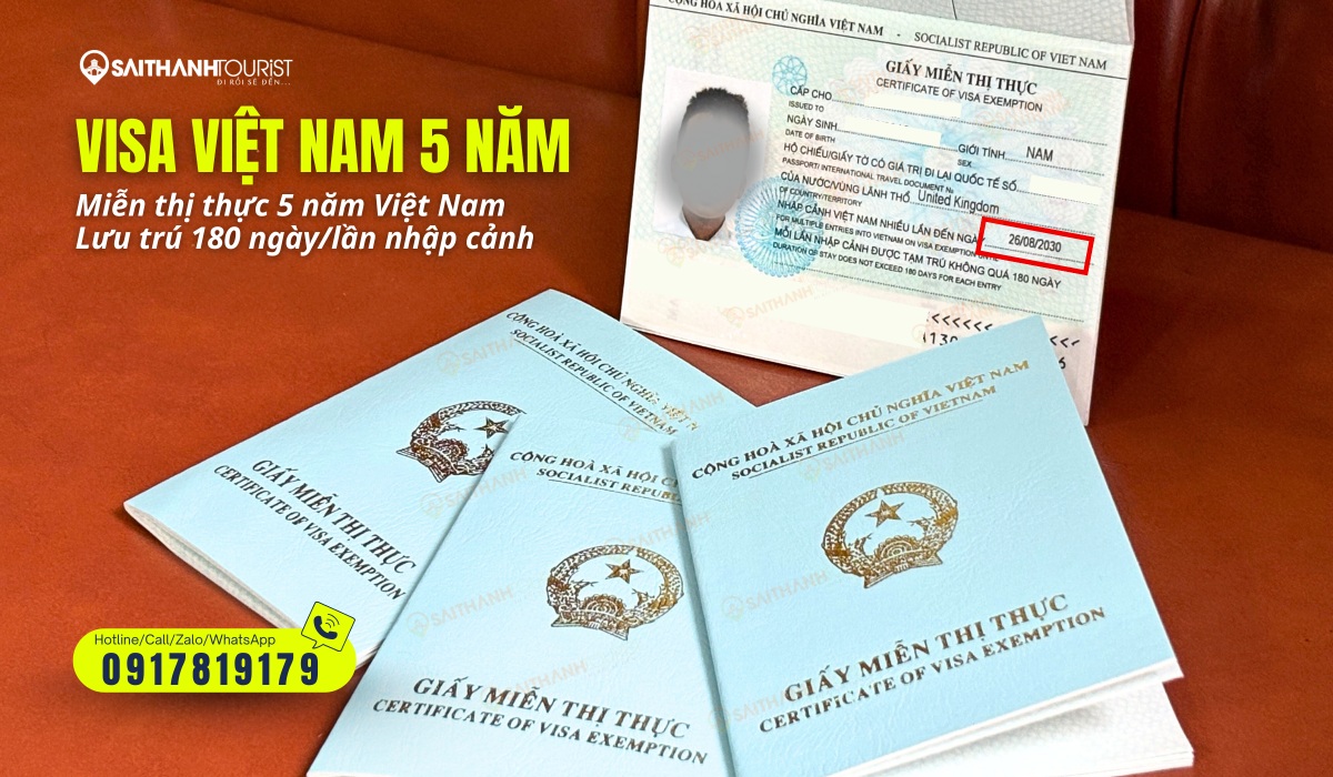 Giấy miễn thị thực 5 năm dành cho Việt kiều