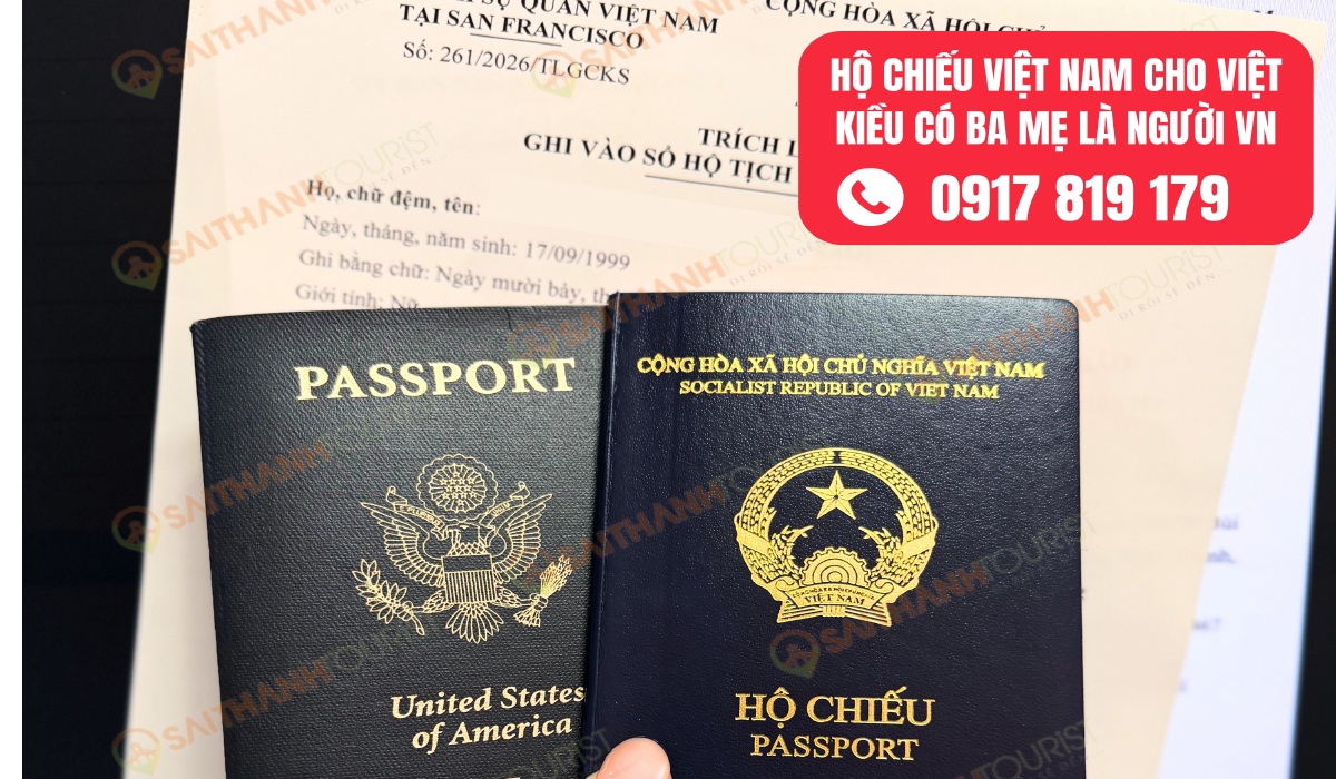 Giấy khai sinh Việt Nam khác ngày sinh hộ chiếu Mỹ