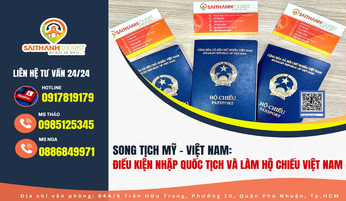 Điều kiện nhập Quốc Tịch và làm hộ chiếu Việt Nam