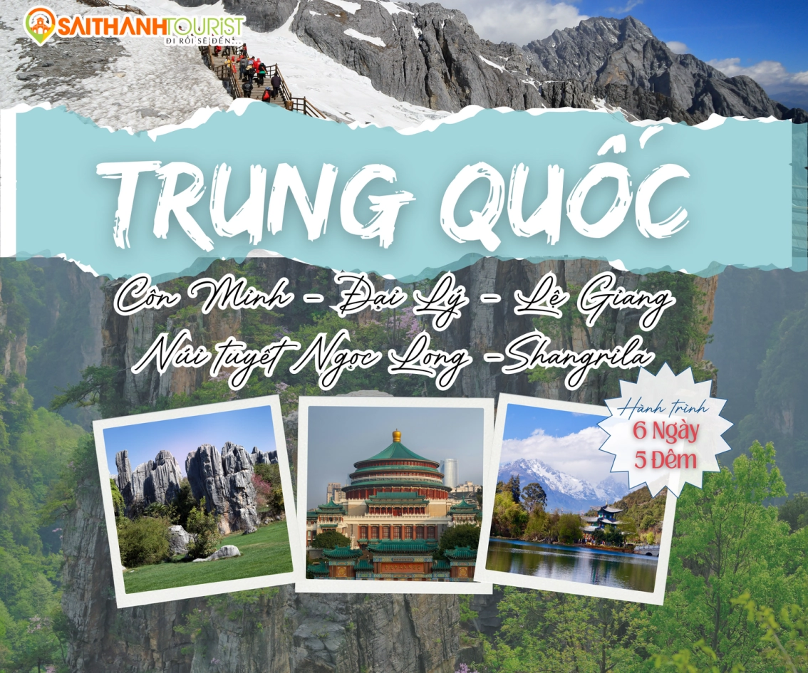 CÔN MINH - ĐẠI LÝ - SHANGRILA - LỆ GIANG - NÚI TUYẾT NGỌC LONG 6N5Đ | China Eastern Airlines