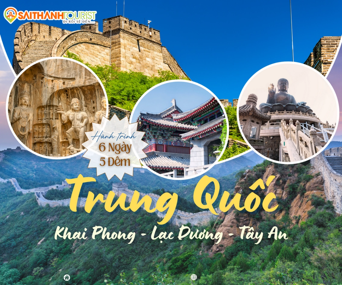 NOSHOP KHAI PHONG - THIẾU LÂM TỰ - LẠC DƯƠNG - HOA SƠN - TÂY AN 6N5Đ | CHINA SOUTHERN AIRLINES