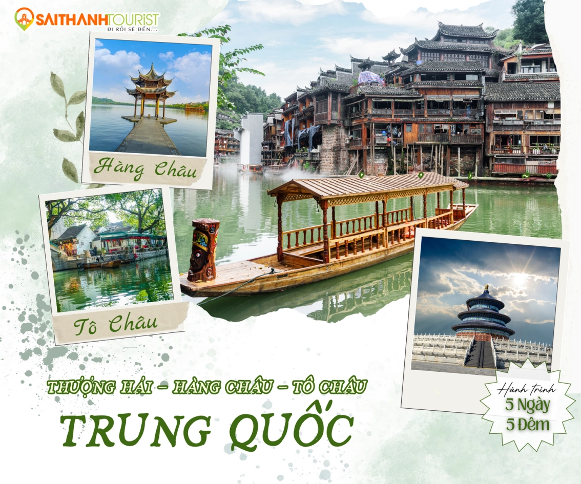 THƯỢNG HẢI - VÔ TÍCH - Ô TRẤN - HÀNG CHÂU 5N5Đ | China Southern Airlines