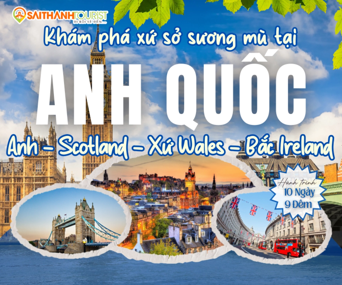 ANH QUỐC: ANH – SCOTLAND – XỨ WALES – BẮC IRELAND
