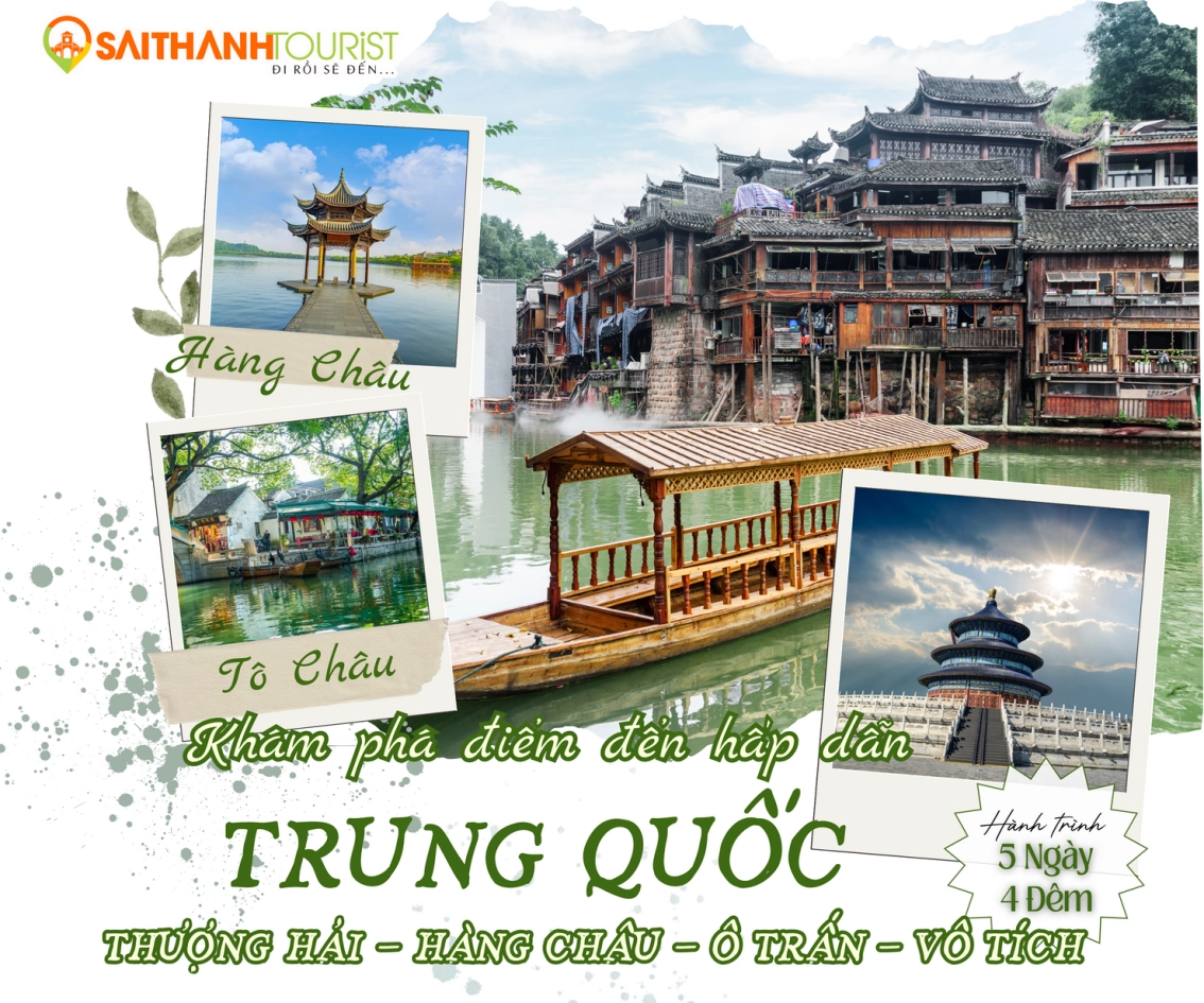 THƯỢNG HẢI - HÀNG CHÂU - Ô TRẤN - VÔ TÍCH 5N4Đ | VIETNAM AIRLINES