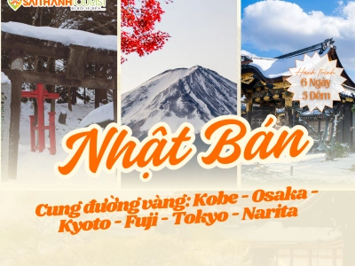 CUNG ĐƯỜNG VÀNG: KOBE – OSAKA – KYOTO – YAMANASHI – TOKYO – NARITA