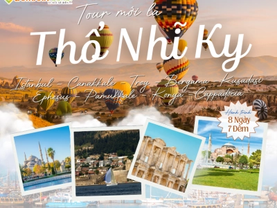 THỔ NHĨ KỲ: ISTANBUL - CANAKKALE - TROY - BERGAMA KUSADASI - EPHESUS - PAMUKKALE - KONYA - CAPPADOCIA