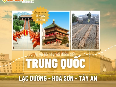NOSHOP TÂY AN - THIẾU LÂM TỰ - HOA SƠN - LẠC DƯƠNG - KHAI PHONG 6N5Đ| SHENZHEN AIRLINES