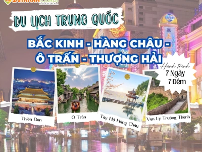 NOSHOP BẮC KINH -TÔ CHÂU - HÀNG CHÂU - THƯỢNG HẢI 7N7Đ | VIETJET AIR